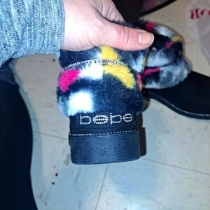 Bebe Nayeli woman's boots multicolor with rhinestone size 8